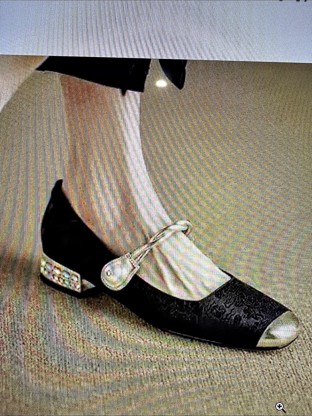 Harper & Wells Mary Jane  Pointed-Toe Ankle-Strap Flats